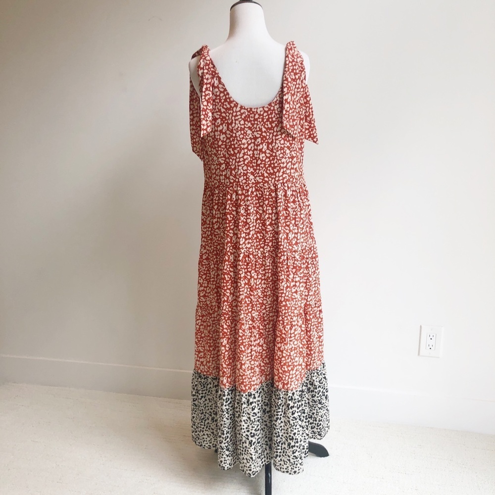 THML Red and Black Floral Maxi Dress - Picture 3 of 11